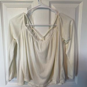 L.A. Hearts - White off the shoulder crop top